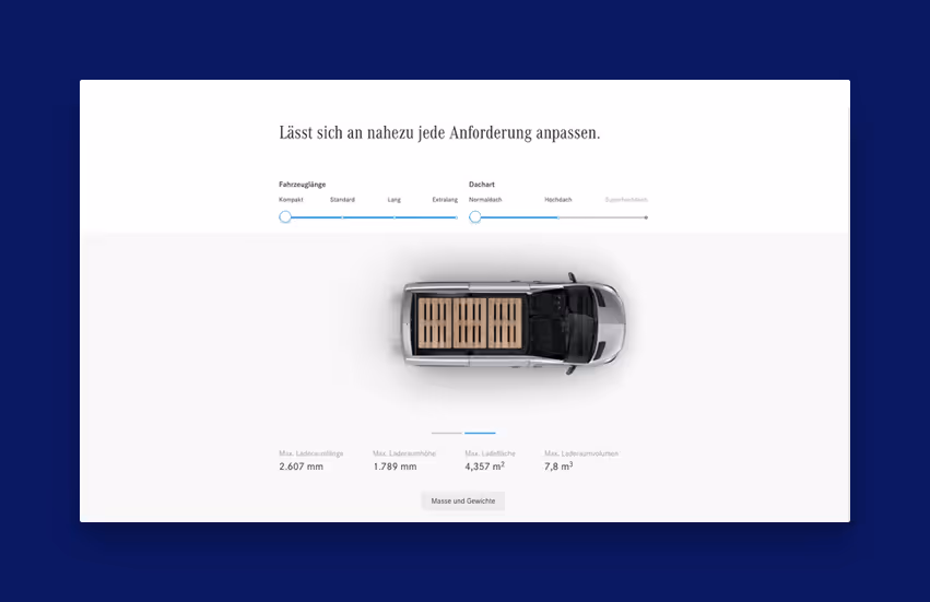 Mercedes-Benz Vans Website